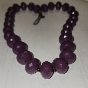 Elegant Purple Beaded Necklace